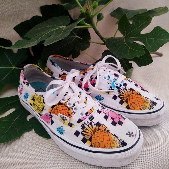 Vans Other - Vans Off The Wall SpongeBob Airbrush Sneakers Skateboard  Sz 7.5